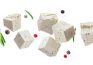 Taybah cubes of white cheese